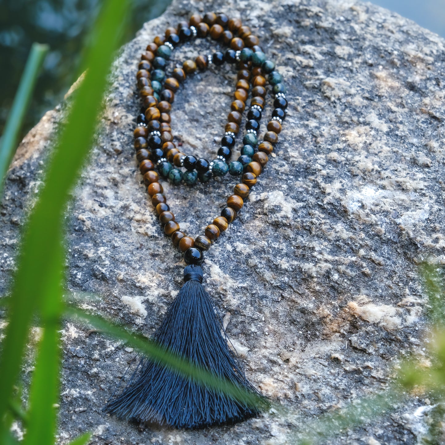 Japamala ónix, Olho de Tigre, Jaspe Kambaba