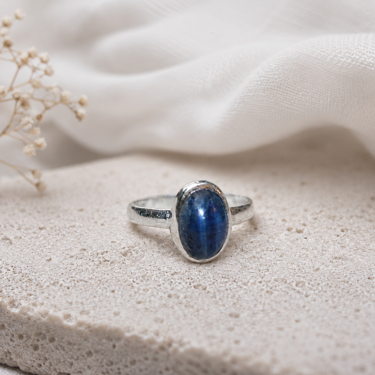 Anel Cianite Azul