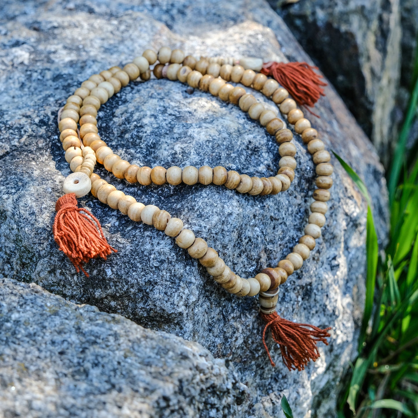 Japamala osso de Yak 3 contas