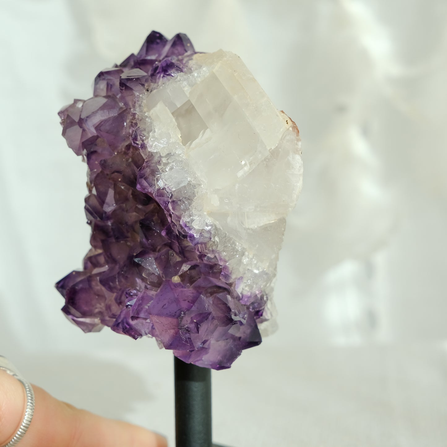 Drusa Ametista pedestal Metal