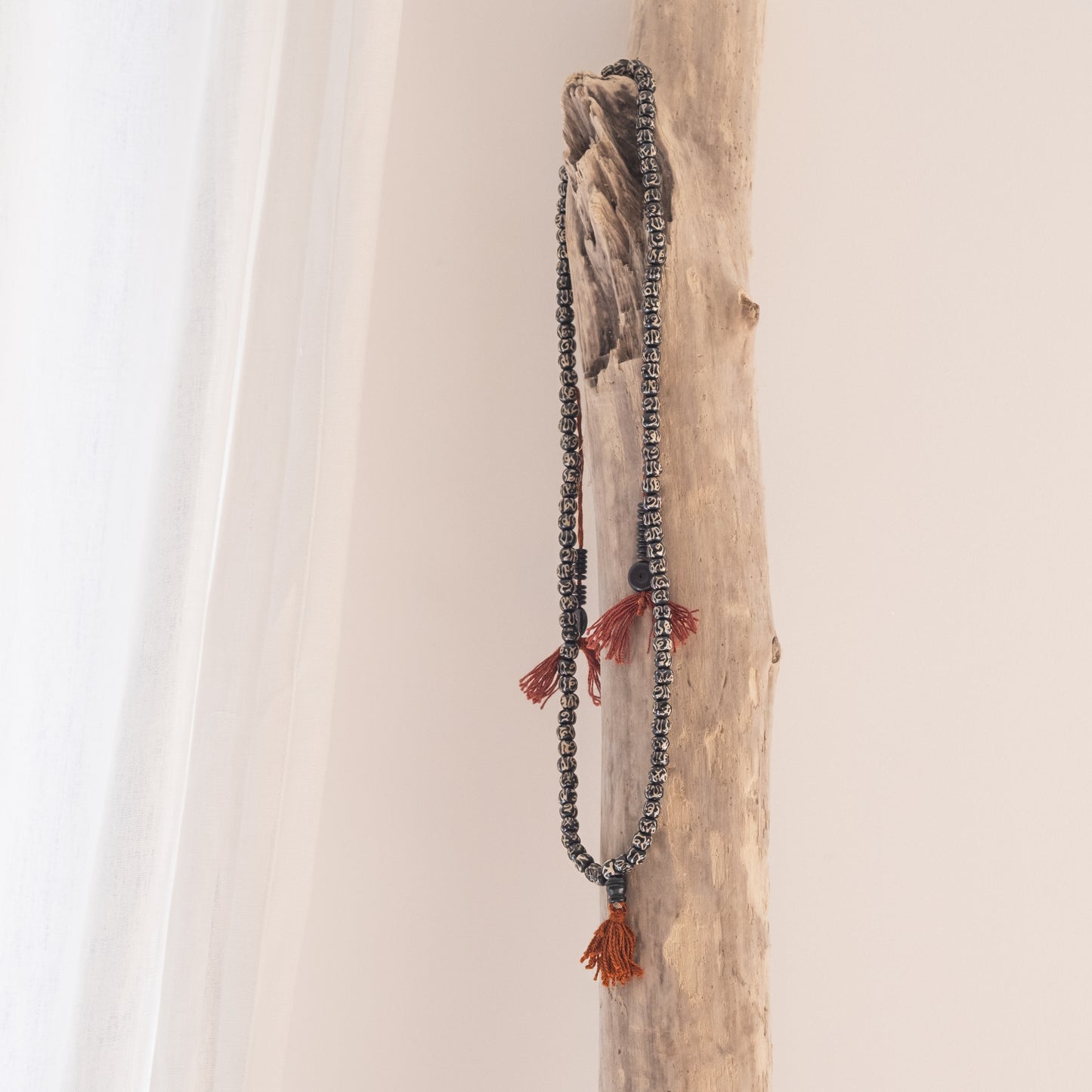 Japamala osso de Yak com Mantra