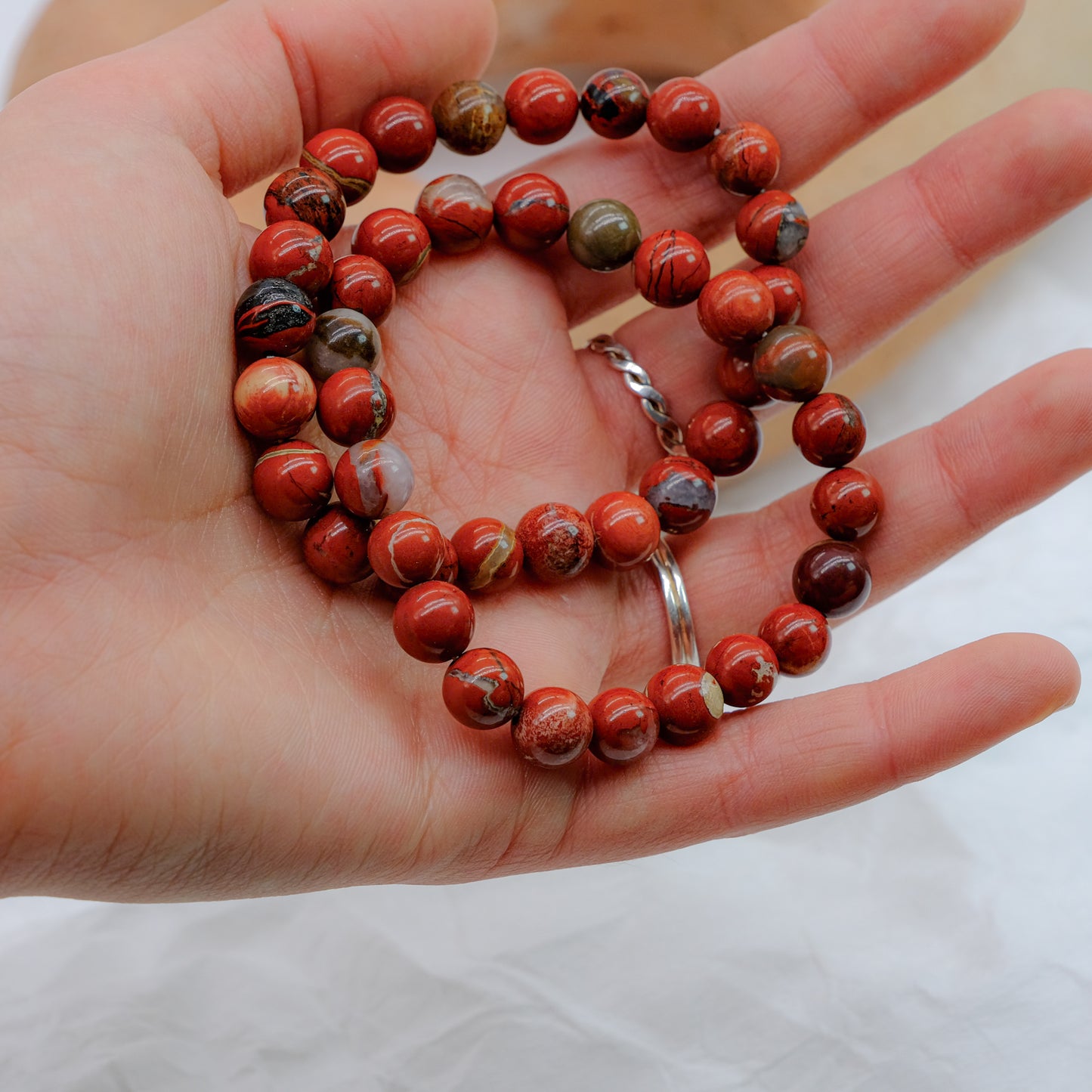 Pulseira Jaspe Vermelha