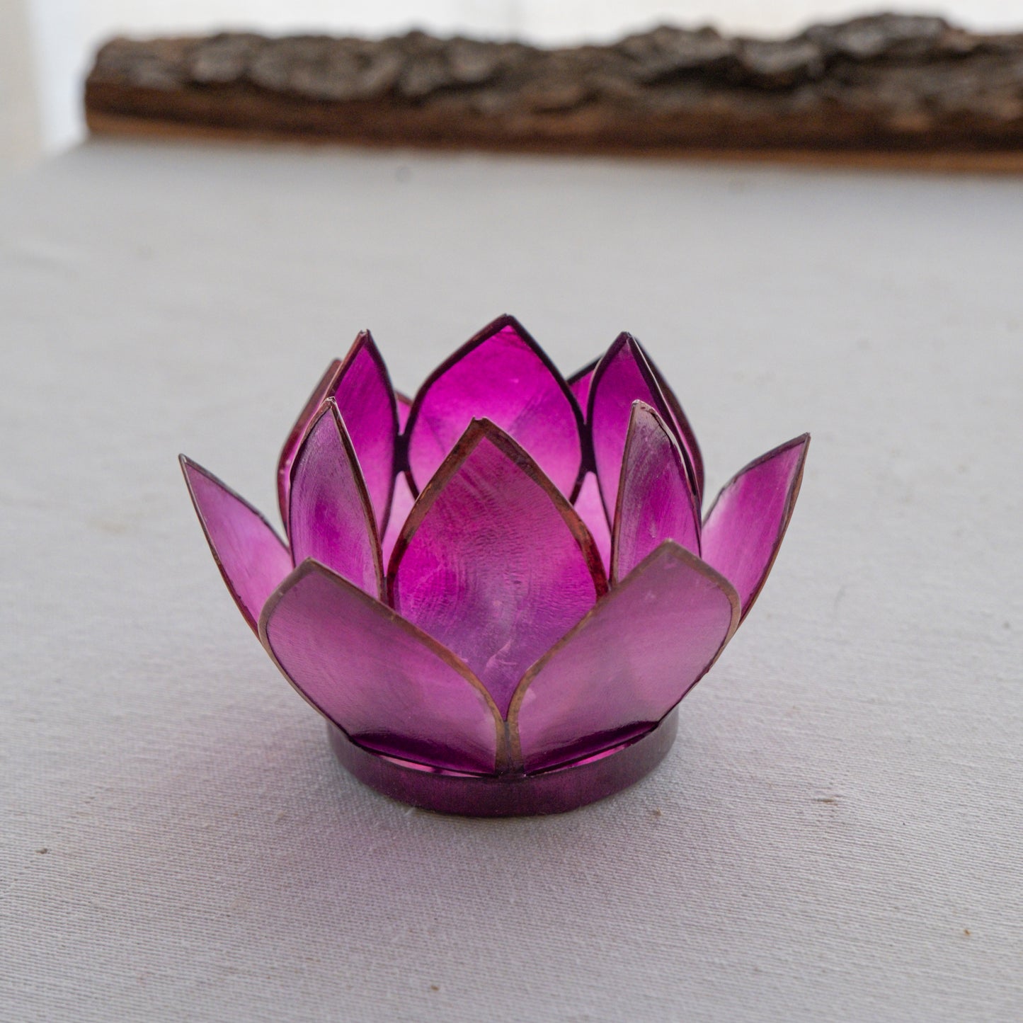 Porta vela FLOR de Lótus - pequeno Roxo