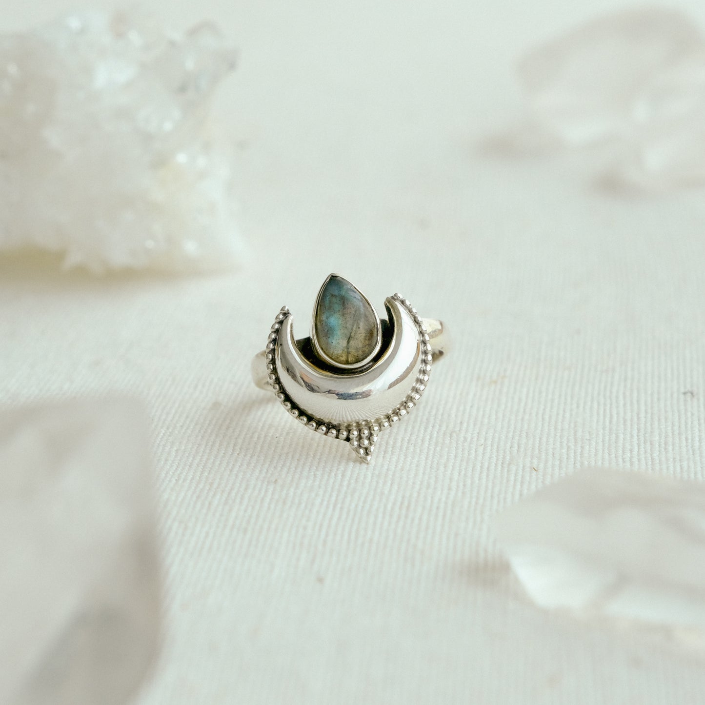 Anel Lua Labradorite