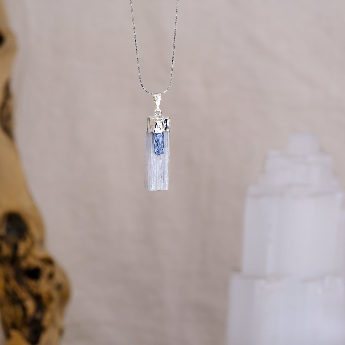 Selenite & Cianite Azul