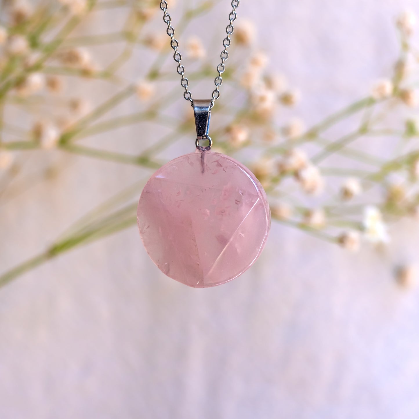 Amuleto Quartzo Rosa