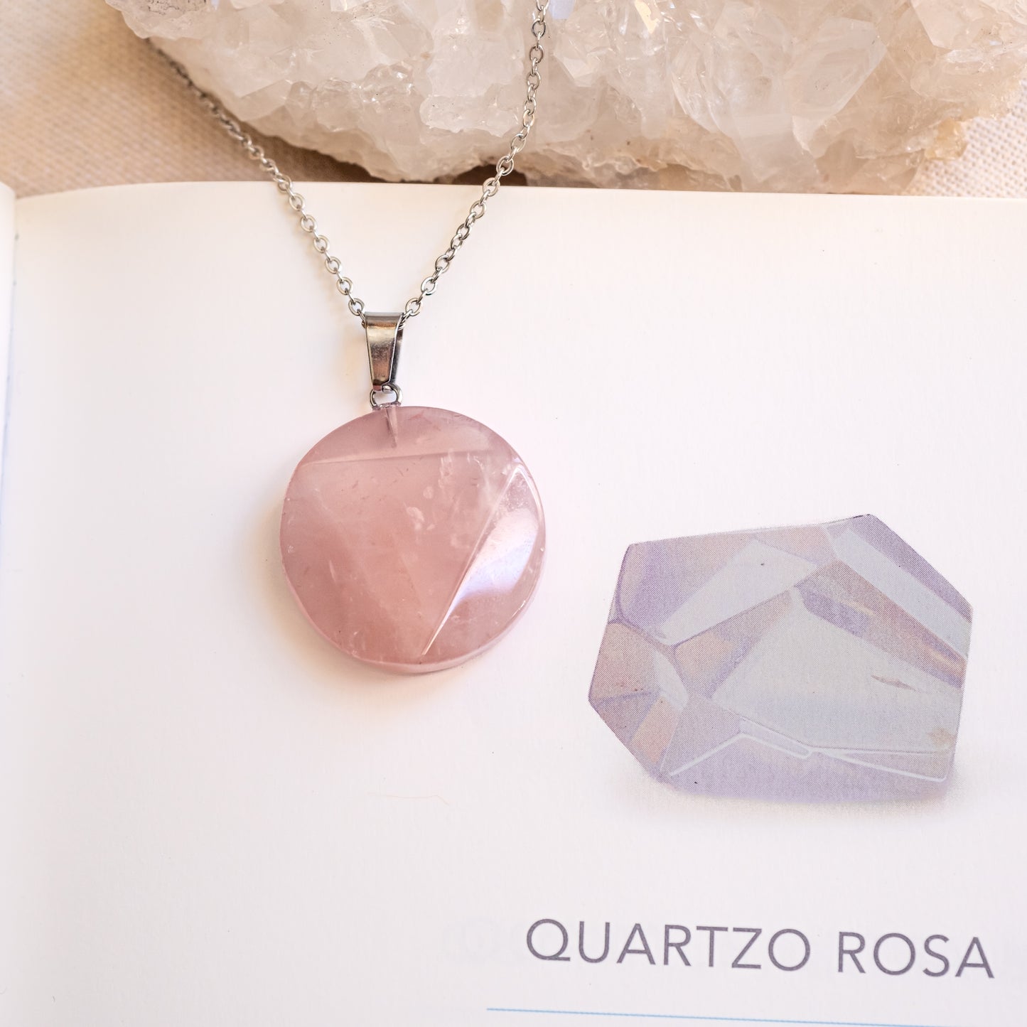 Amuleto Quartzo Rosa