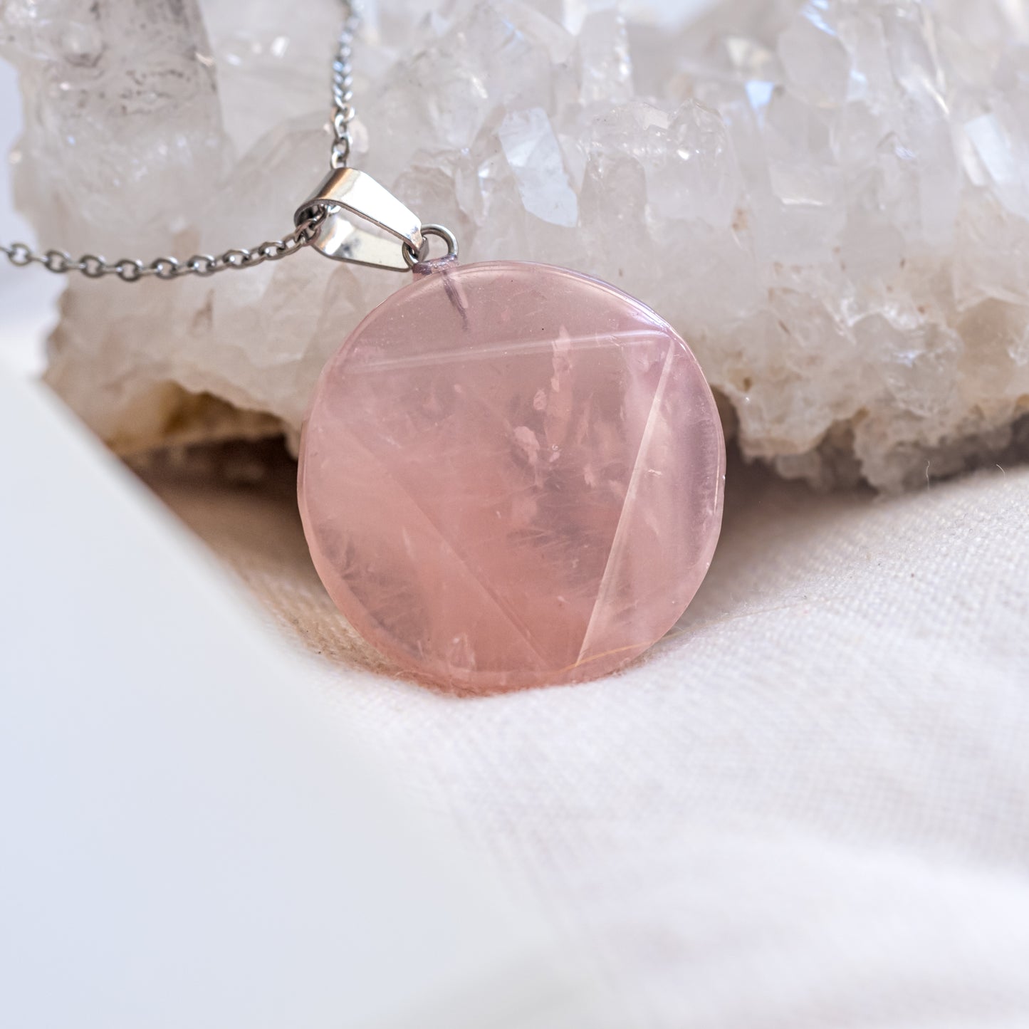 Amuleto Quartzo Rosa
