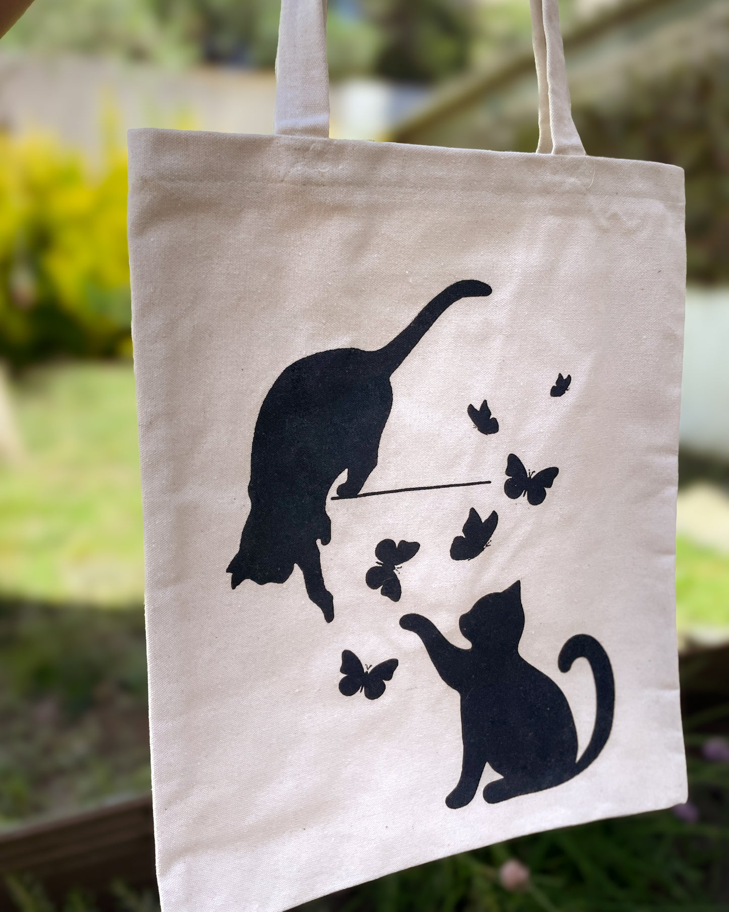 Tote Bag Gatos & Borbuletas
