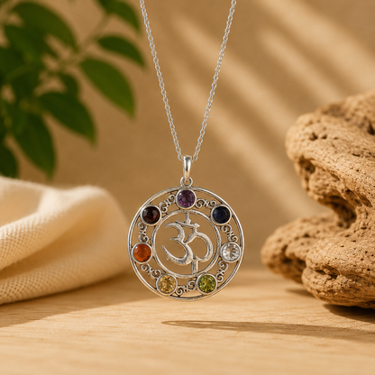 Om com 7 Chakras