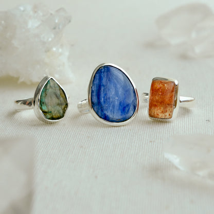Anel Cianite Azul